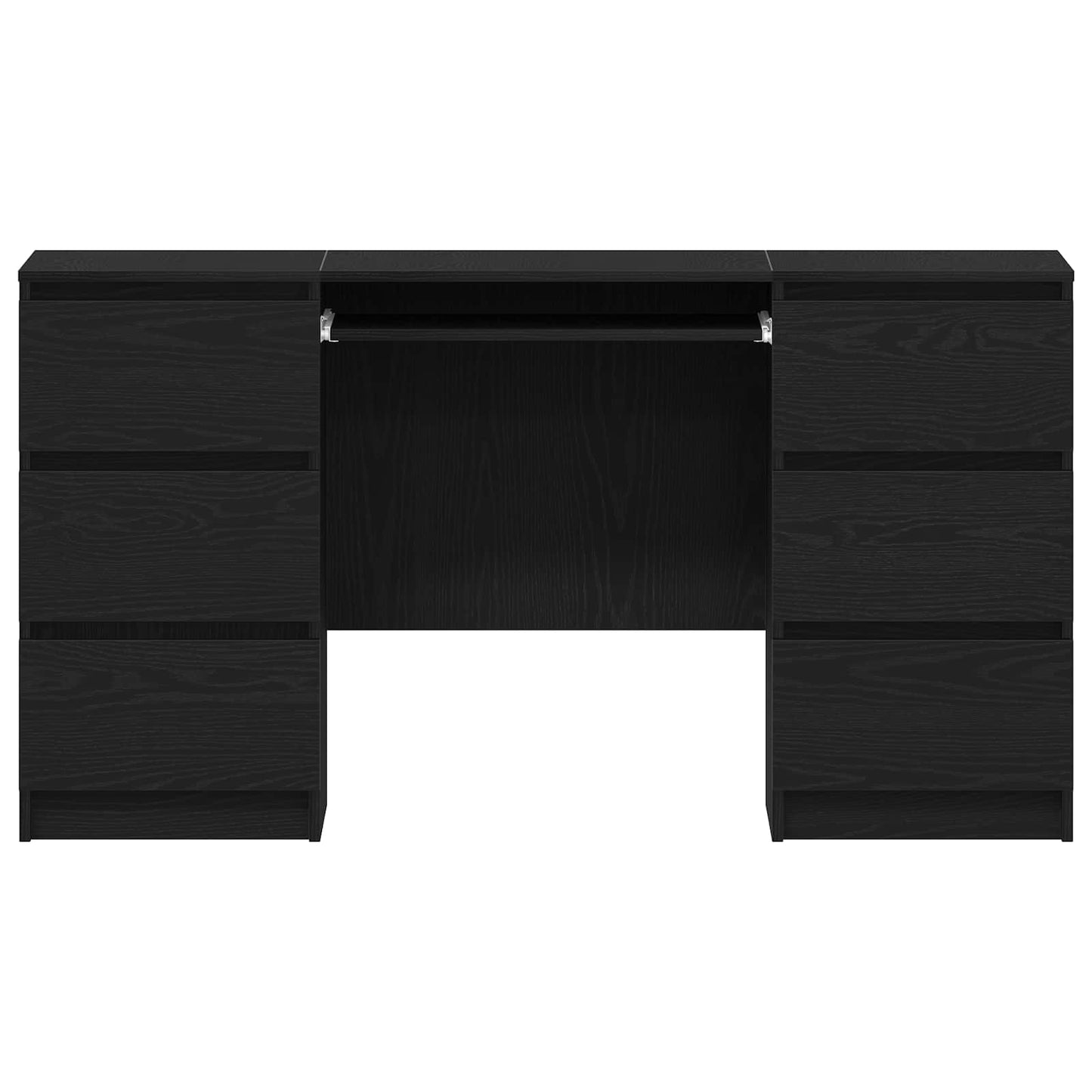 Scrivania Rovere Nero 140 x 50 x 76 cm Legno multistrato
