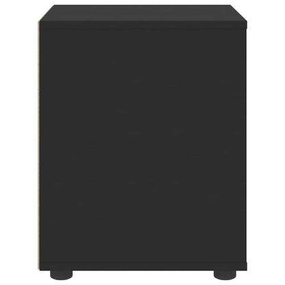 Comodino VISNES Nero 45x40x50 cm in Legno Multistrato - homemem39
