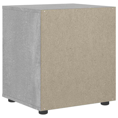 Comodino VISNES Grigio Cemento 45x40x50 cm in Legno Multistrato | homemem39