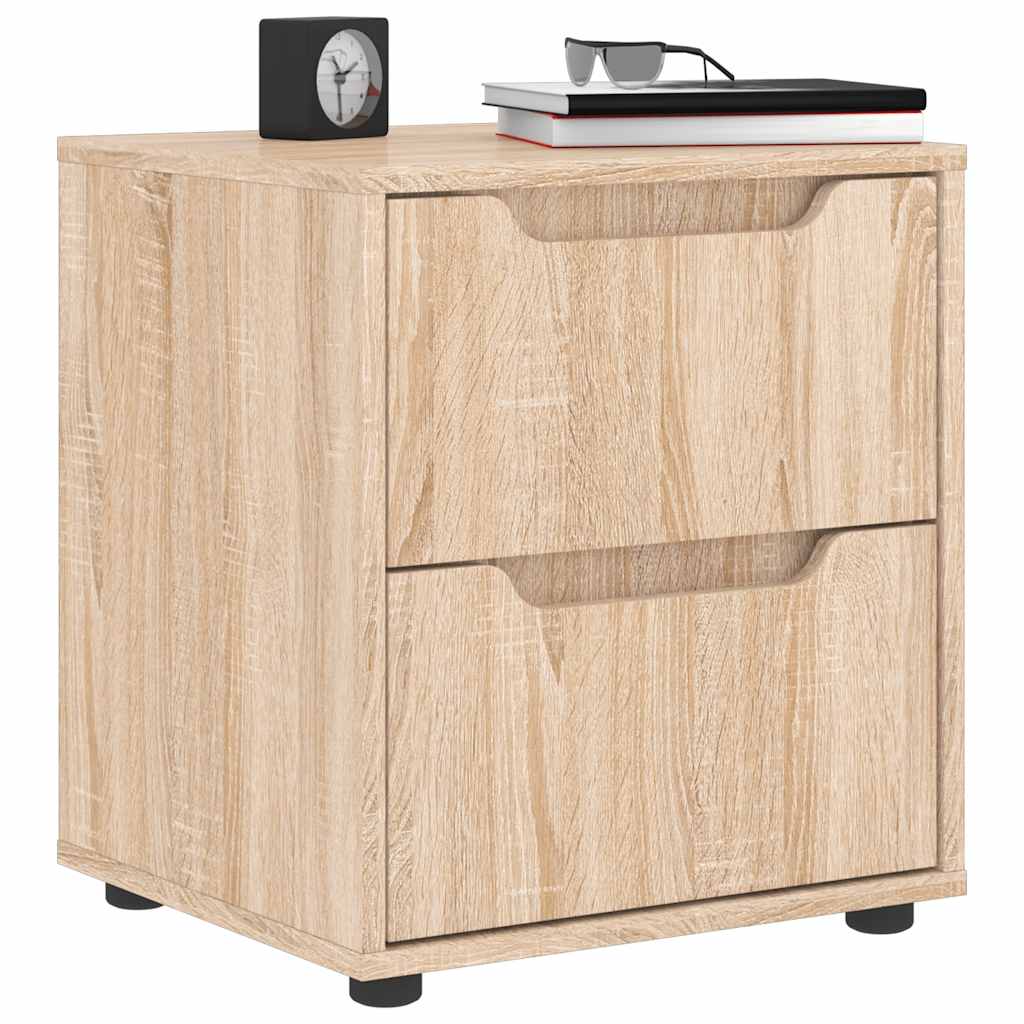 Comodino VISNES Rovere Sonoma 45x40x50 cm in Legno Multistrato | homemem39