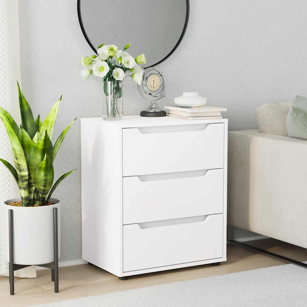Credenza VISNES Bianca 60x40x73 cm in Legno Multistrato - homemem39