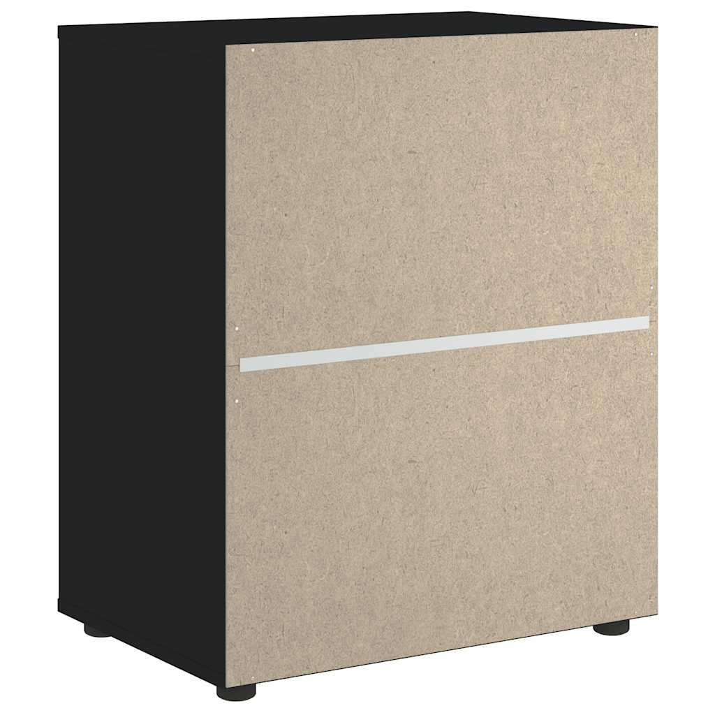 Credenza VISNES Nera 60x40x73 cm in Legno Multistrato - homemem39