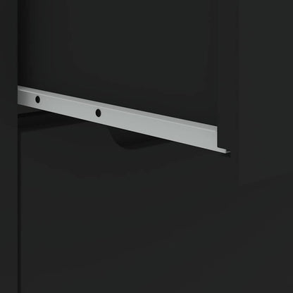 Credenza VISNES Nera 60x40x73 cm in Legno Multistrato - homemem39