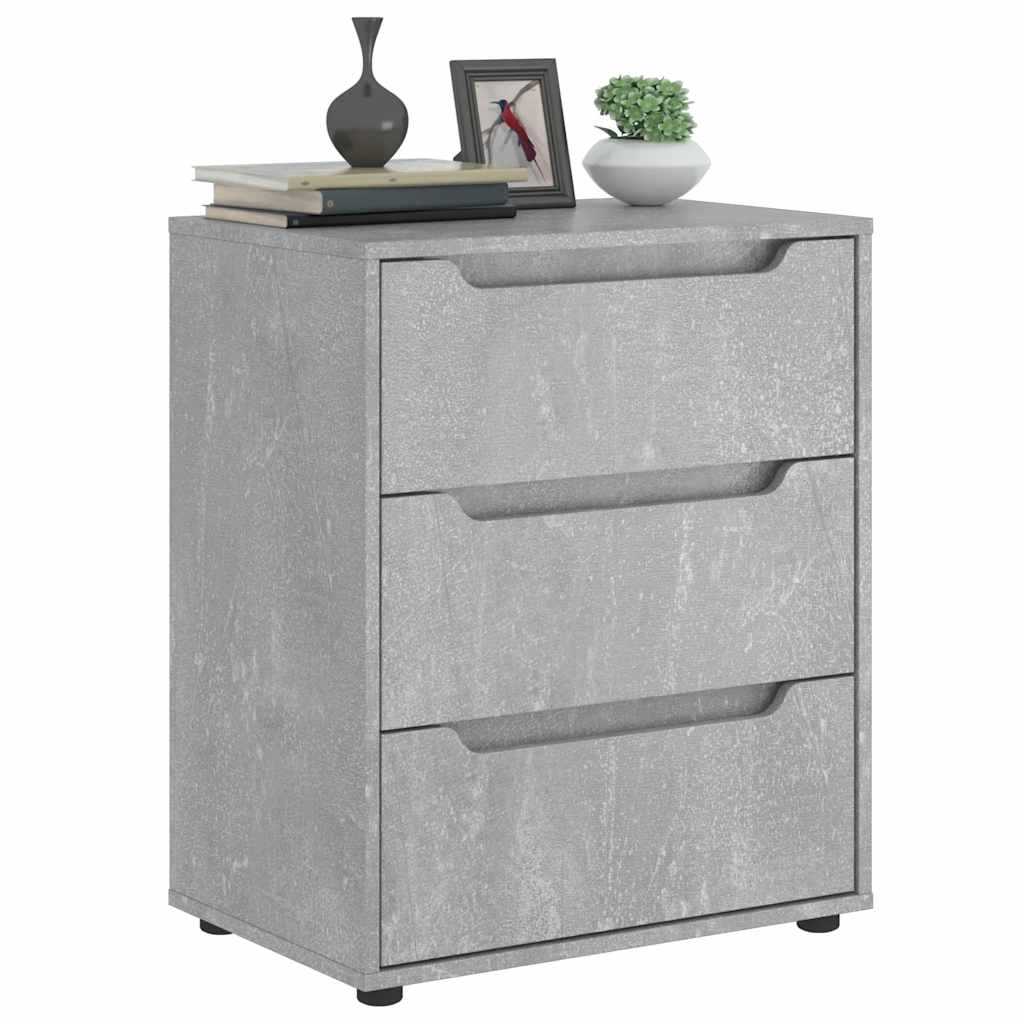 Credenza VISNES Grigio Cemento 60x40x73 cm in Legno Multistrato - homemem39