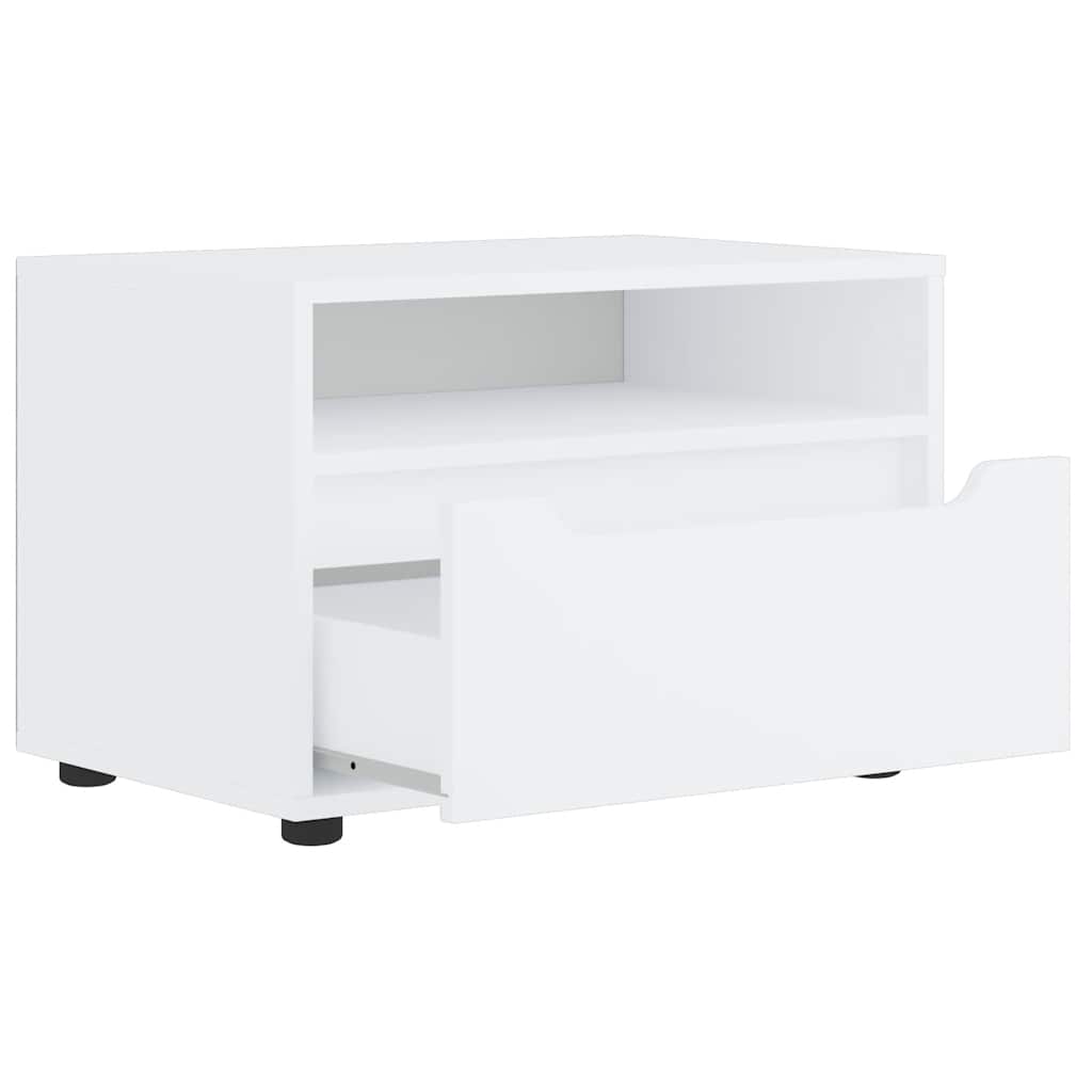 Mobile TV VISNES Bianco 60x40x38 cm in Legno Multistrato - homemem39