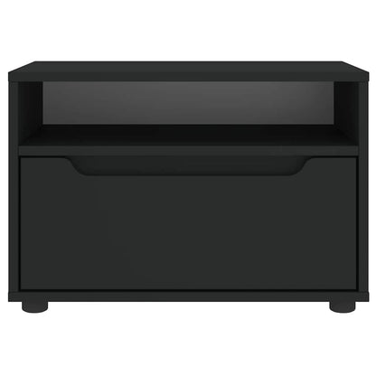 Mobile TV VISNES Nero 60x40x38 cm in Legno Multistrato - homemem39