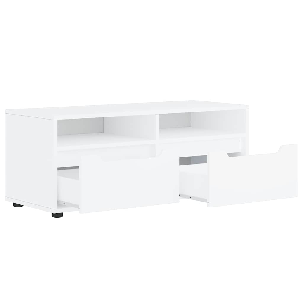 Mobile TV VISNES Bianco 100x40x38 cm in Legno Multistrato - homemem39