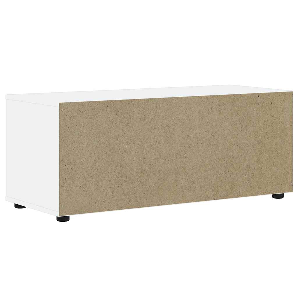 Mobile TV VISNES Bianco 100x40x38 cm in Legno Multistrato - homemem39