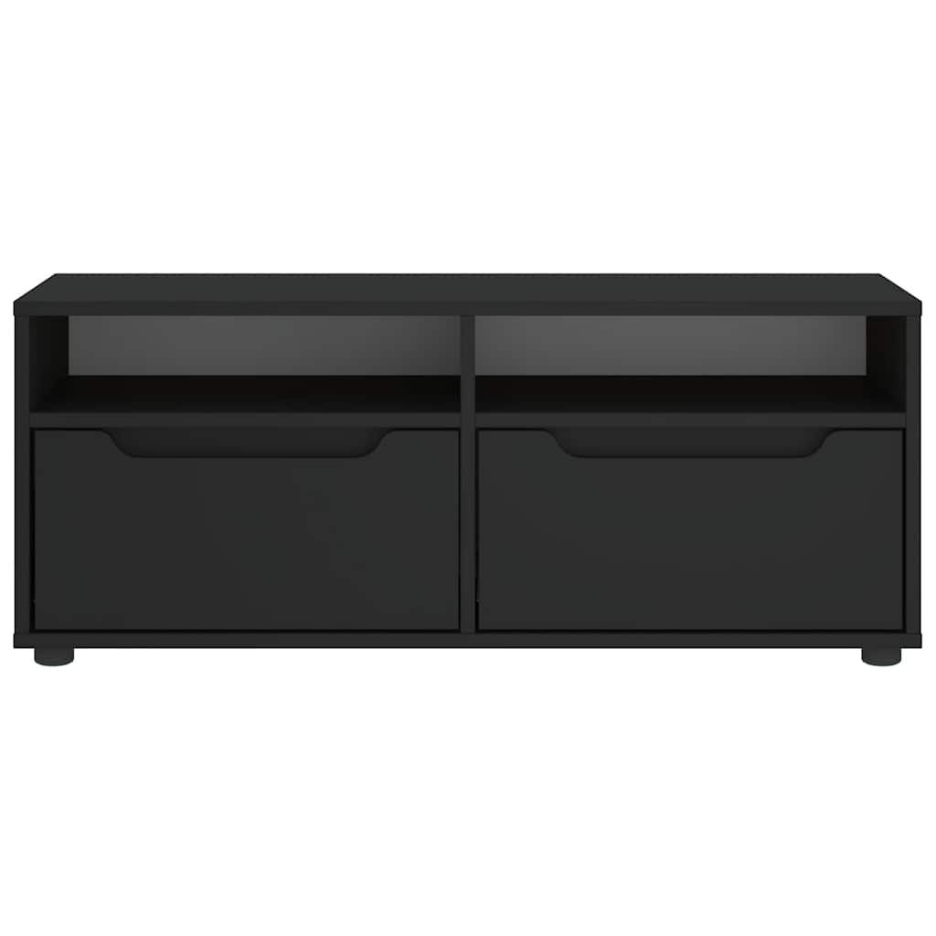 Mobile TV VISNES Nero 100x40x38 cm in Legno Multistrato - homemem39