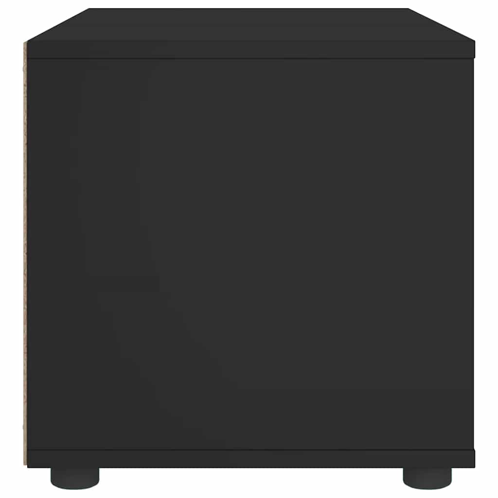 Mobile TV VISNES Nero 100x40x38 cm in Legno Multistrato - homemem39