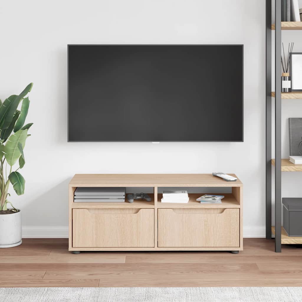 Mobile TV VISNES Rovere Sonoma 100x40x38 cm Legno Multistrato - homemem39