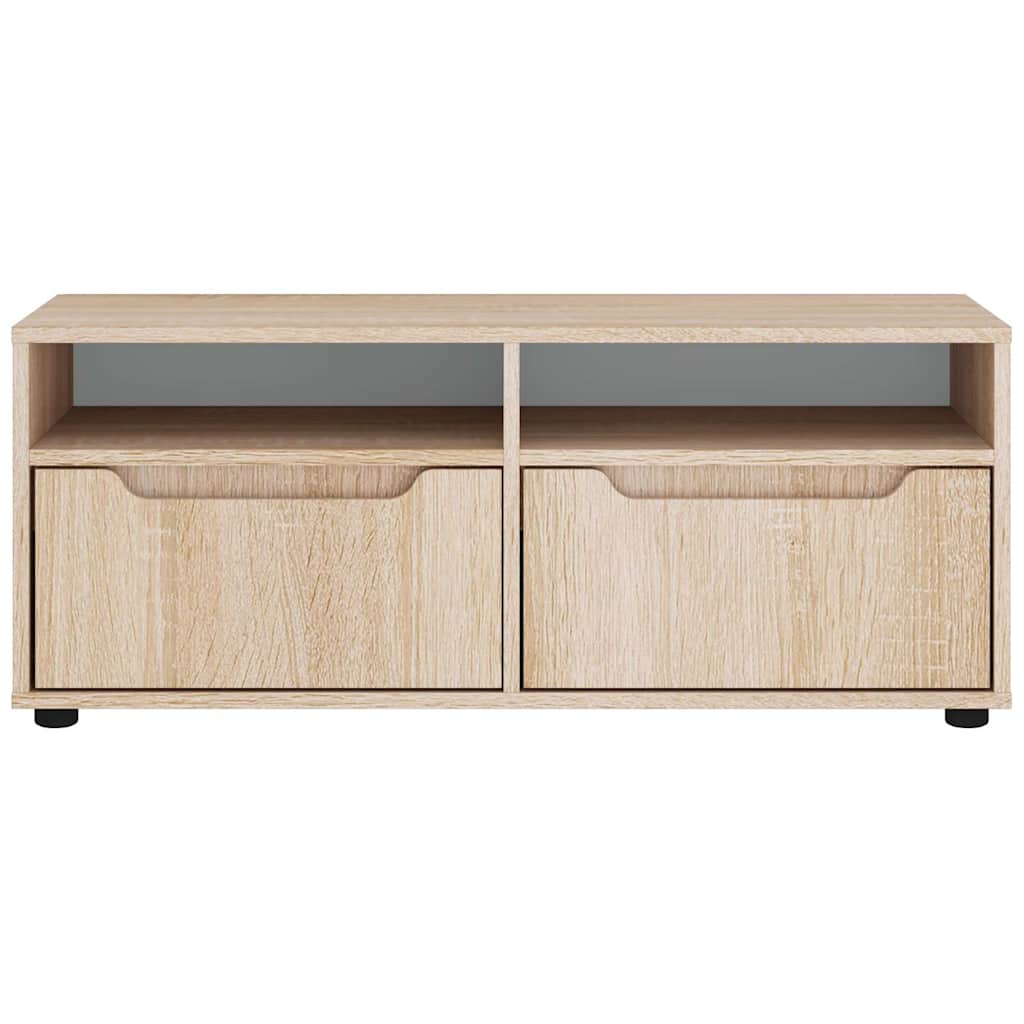 Mobile TV VISNES Rovere Sonoma 100x40x38 cm Legno Multistrato - homemem39
