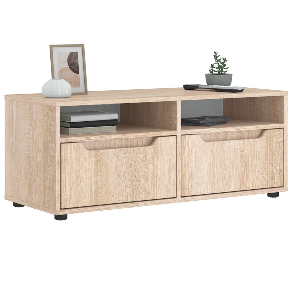 Mobile TV VISNES Rovere Sonoma 100x40x38 cm Legno Multistrato - homemem39