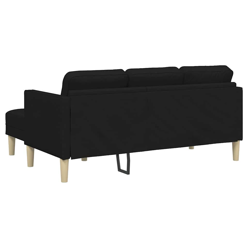 Set di divani con cuscino Nero Poliestere