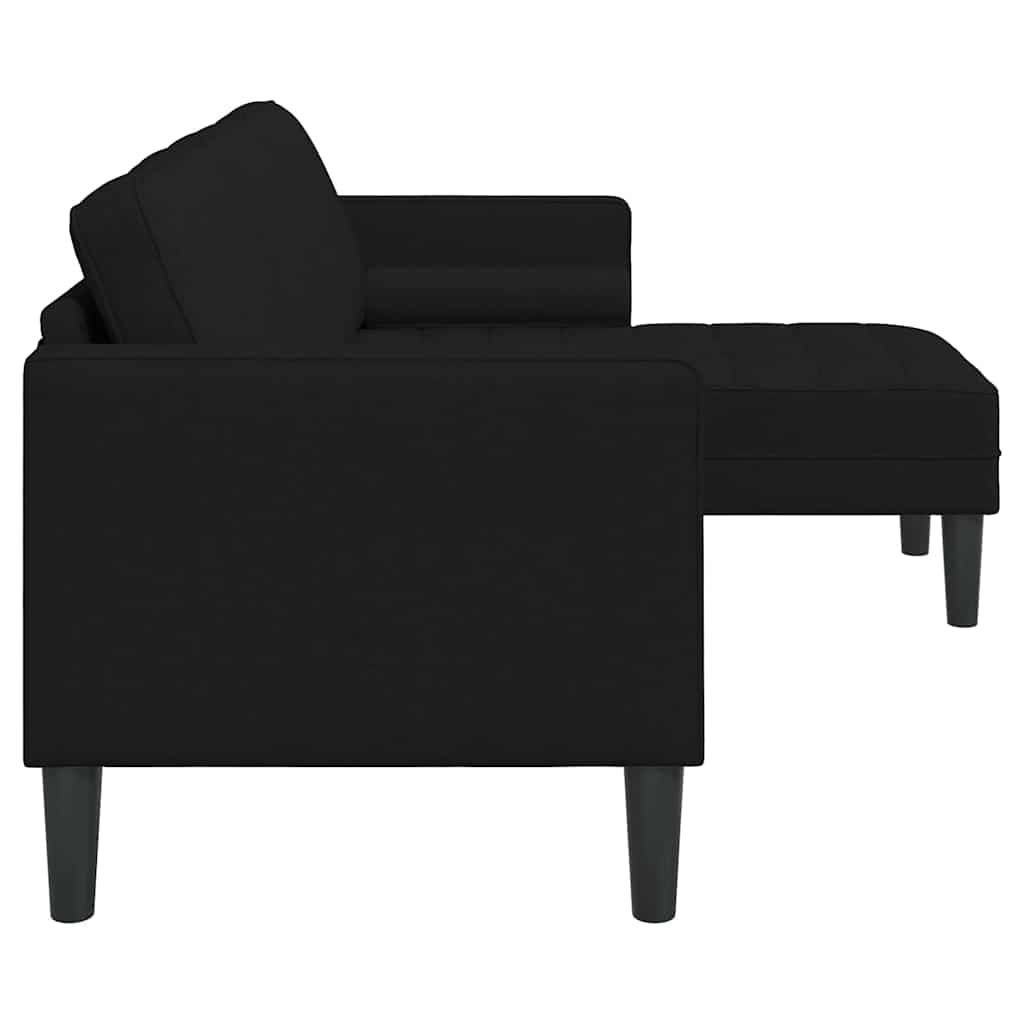 Set di divani con cuscino Nero 173 x 131 x 67 cm Poliestere