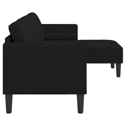 Set di divani con cuscino Nero 173 x 131 x 67 cm Poliestere