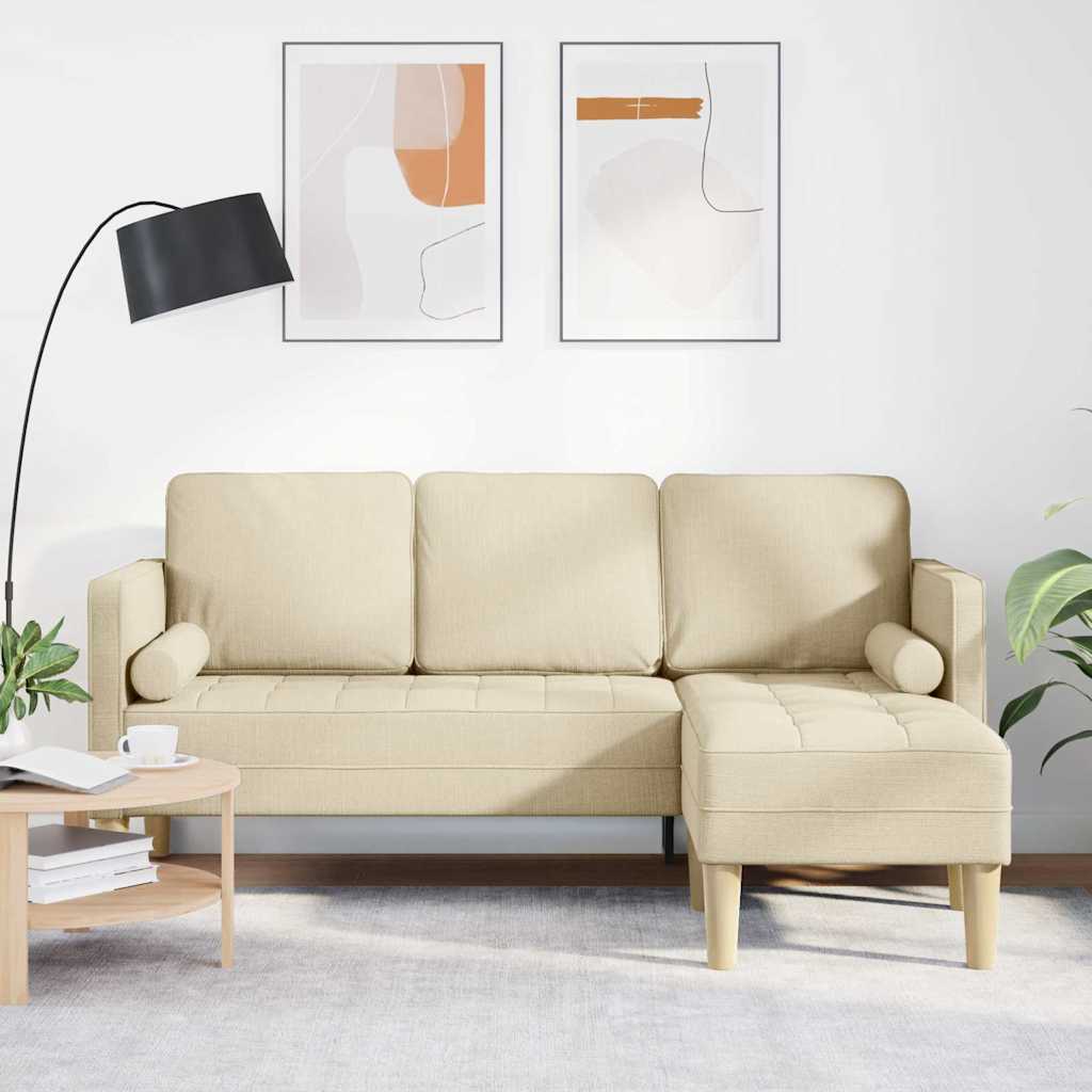 Set di divani con cuscino Crema Poliestere