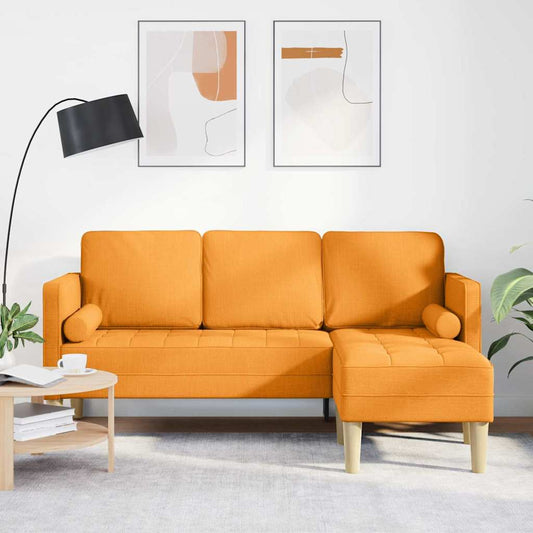 Set di divani con cuscino Giallo Scuro Poliestere