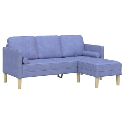 Set di divani con cuscino Blu jeans Poliestere