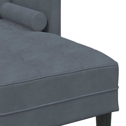 Set di divani con cuscino Grigio scuro Poliestere | homemem39