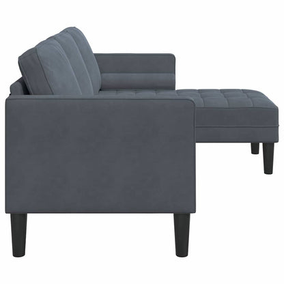 Set di divani con cuscino Grigio scuro Poliestere | homemem39
