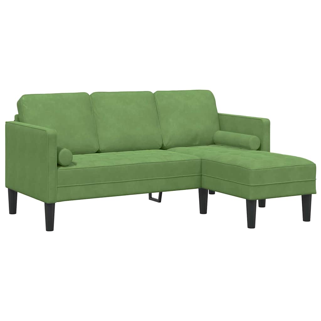 Set di divani Verde chiaro 173 x 131 x 67 cm Velluto - homemem39