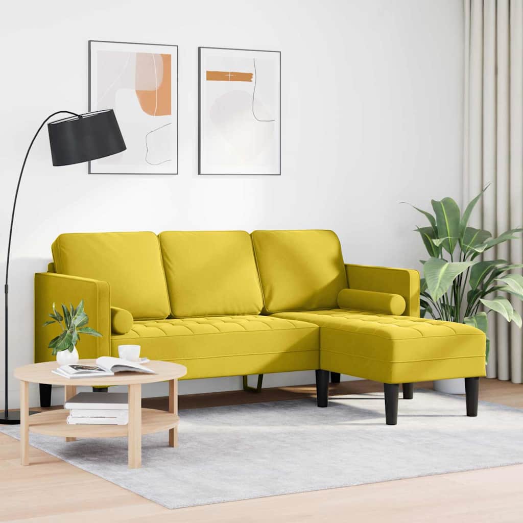 Set di divani con cuscino Giallo Poliestere | homemem39