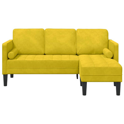 Set di divani Giallo 173 x 131 x 67 cm Velluto - homemem39