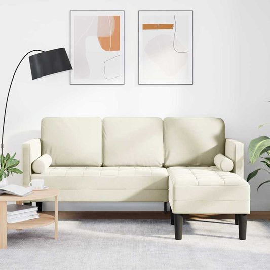 Set di divani con cuscino Crema Poliestere | homemem39