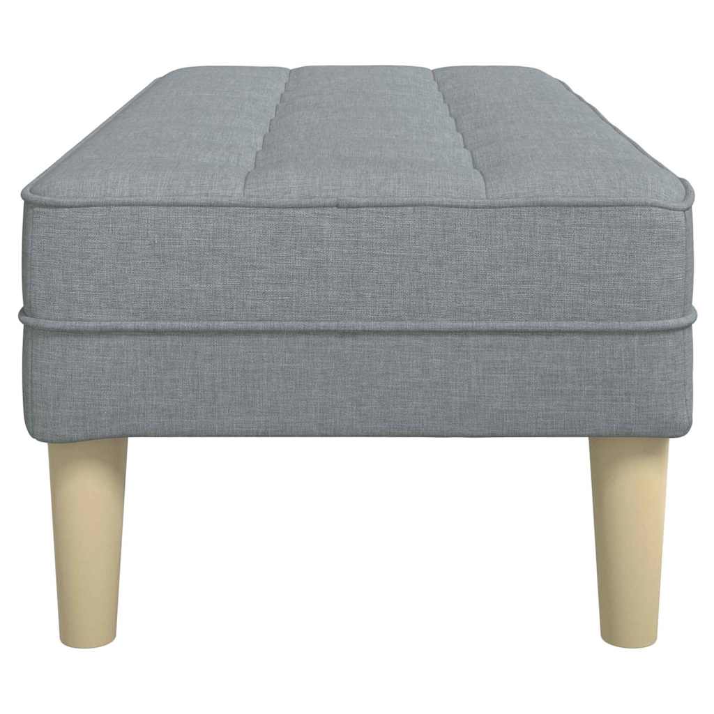panchina Grigio chiaro 113 x 57 x 39 cm Tessuto