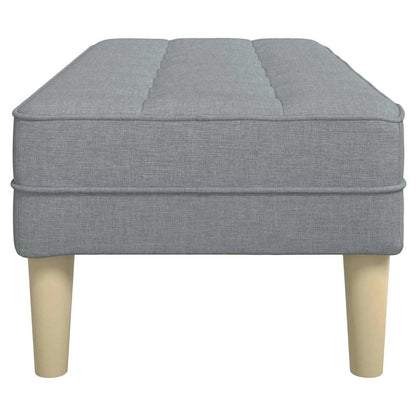 panchina Grigio chiaro 113 x 57 x 39 cm Tessuto