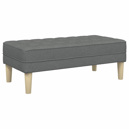 panchina Grigio scuro 113 x 57 x 39 cm Tessuto