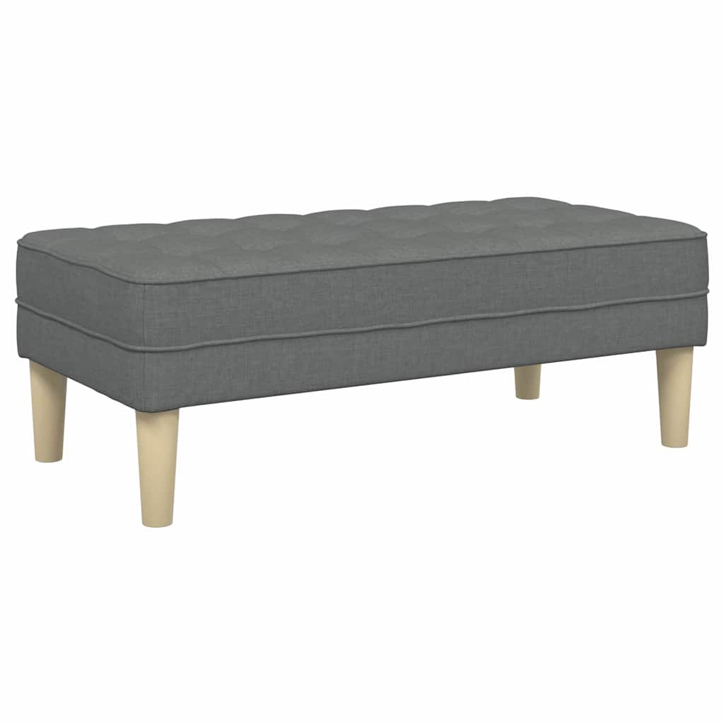 panchina Grigio scuro 113 x 57 x 39 cm Tessuto