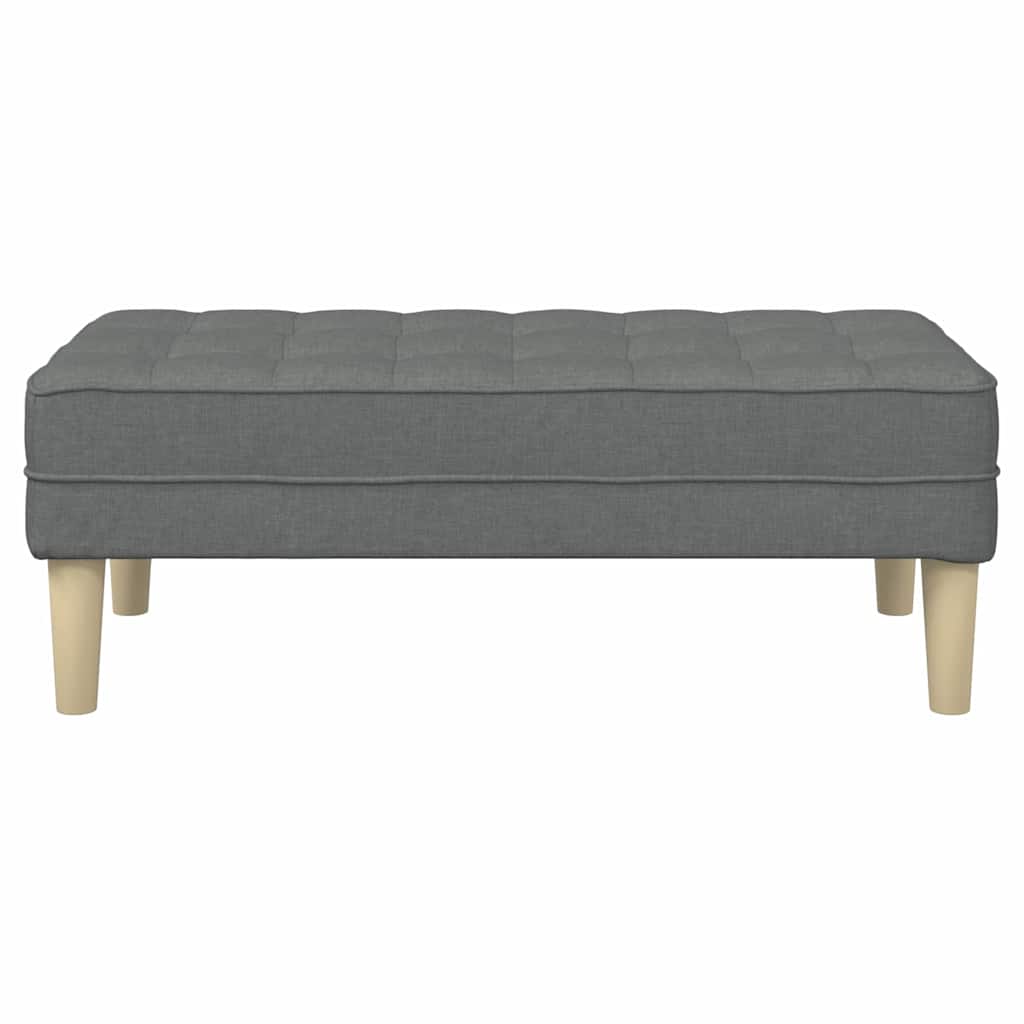 panchina Grigio scuro 113 x 57 x 39 cm Tessuto