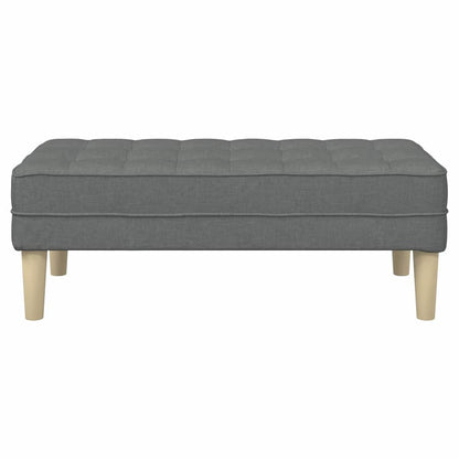 panchina Grigio scuro 113 x 57 x 39 cm Tessuto
