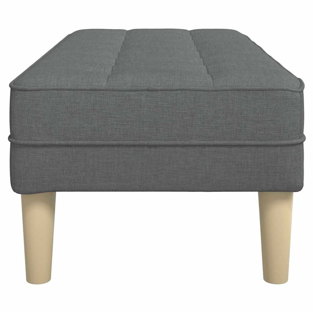panchina Grigio scuro 113 x 57 x 39 cm Tessuto