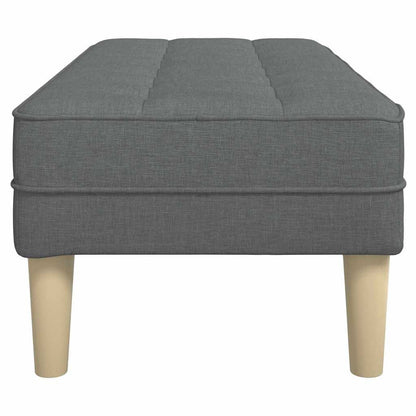 panchina Grigio scuro 113 x 57 x 39 cm Tessuto