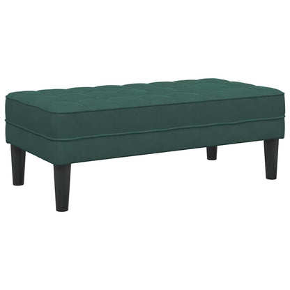 panchina con cuscino Verde Scuro 113 x 57 x 39 cm Velluto