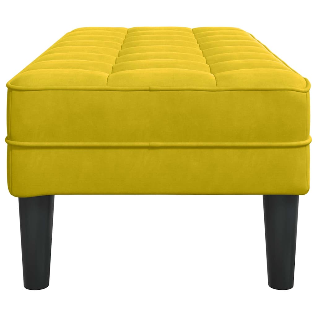 panchina con cuscino Giallo 113 x 57 x 39 cm Velluto | homemem39