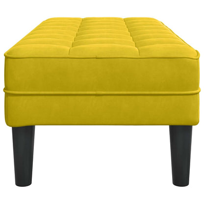 panchina con cuscino Giallo 113 x 57 x 39 cm Velluto | homemem39
