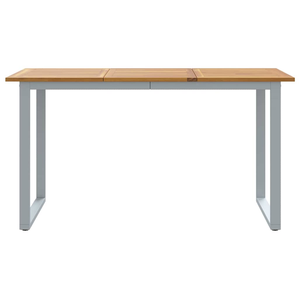 Tavolo da Giardino Grigio 140 x 80 x 75 cm
