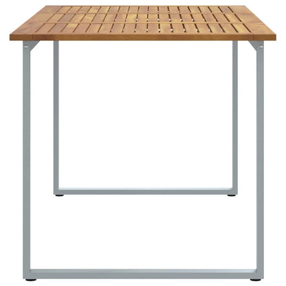 Tavolo da Giardino Grigio 160 x 80 x 75 cm