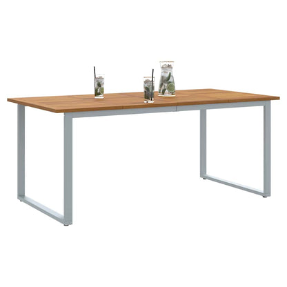 Tavolo da Giardino Grigio 180 x 90 x 75 cm