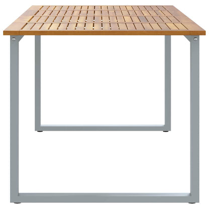 Tavolo da Giardino Grigio 200 x 90 x 75 cm