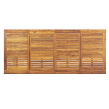 Tavolo da Pranzo da Giardino Grigio 200 x 90 x 75 cm