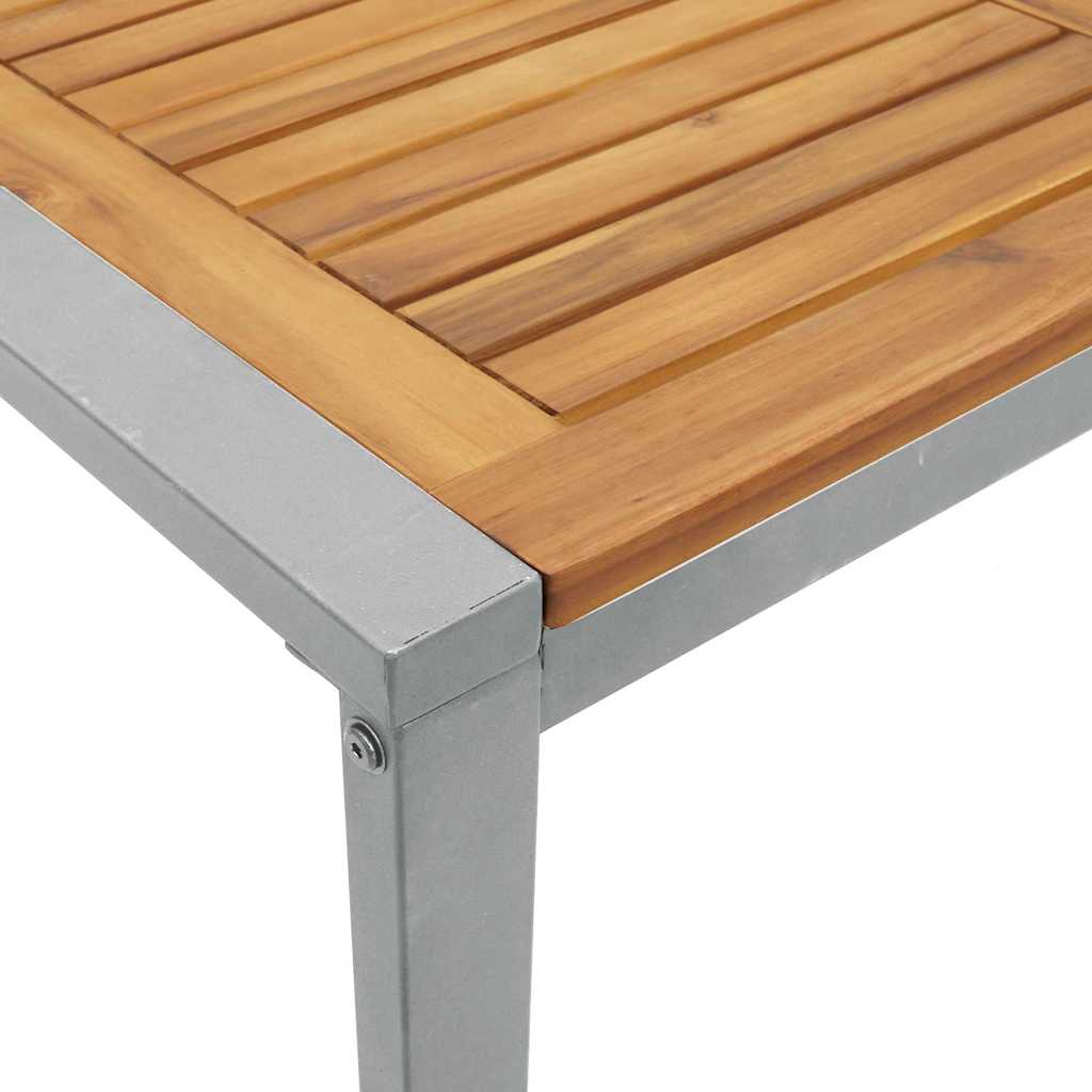 Tavolo da Giardino Grigio 140 x 80 x 75 cm