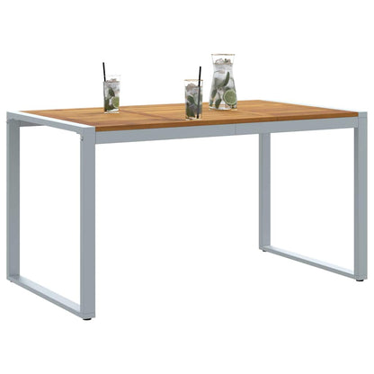 Tavolo da Giardino Grigio 140 x 80 x 75 cm