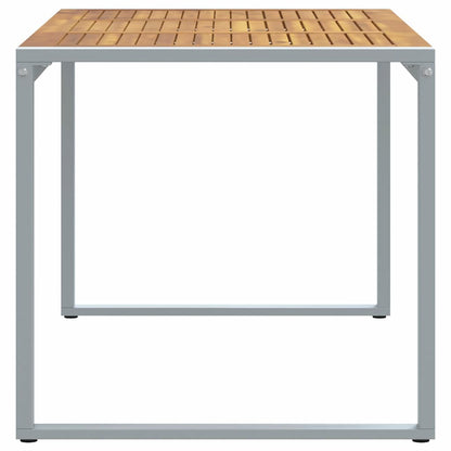 Tavolo da Giardino Grigio 140 x 80 x 75 cm