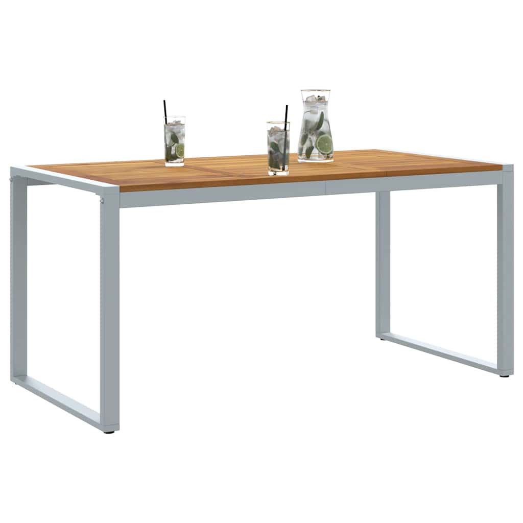 Tavolo da Giardino Grigio 160 x 80 x 75 cm