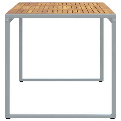 Tavolo da Pranzo da Giardino Grigio 160 x 80 x 75 cm